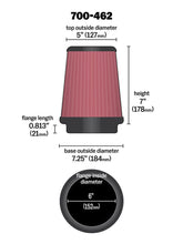 Load image into Gallery viewer, Airaid Universal Air Filter - Cone 6 x 7-1/4 x 5 x 7 - Black Ops Auto Works