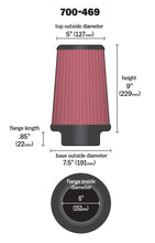 Load image into Gallery viewer, Airaid Universal Air Filter - Cone 6 x 7 1/4 x 5 x 9 - Black Ops Auto Works