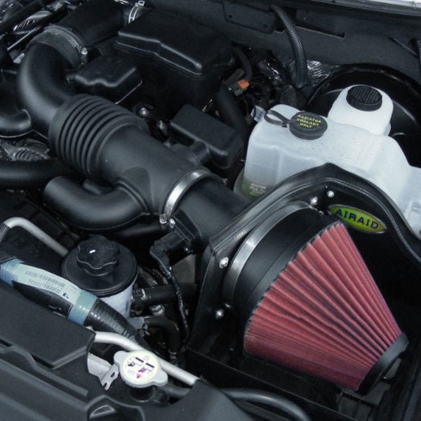 Intake installed on F-250/F-350 engine bay