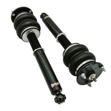 Load image into Gallery viewer, Close-up of double-bellows air springs and aluminum end caps