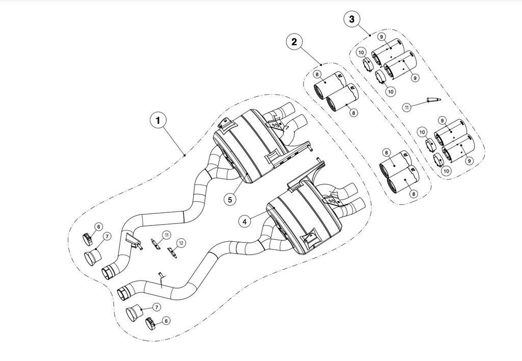 Akrapovic Akrapovic 07-13 BMW M3 (E90/E92/E93) Tail Pipe Set (Carbon)