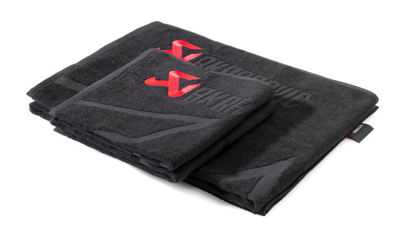 Akrapovic Akrapovic Towel Set - Black w/ Red Logo