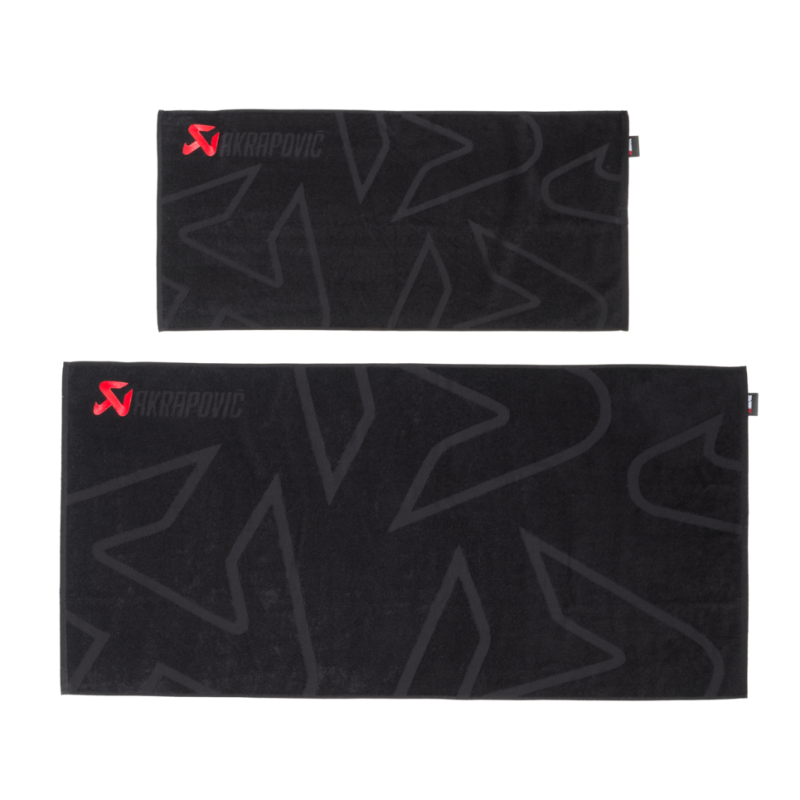 Akrapovic Akrapovic Towel Set - Black w/ Red Logo