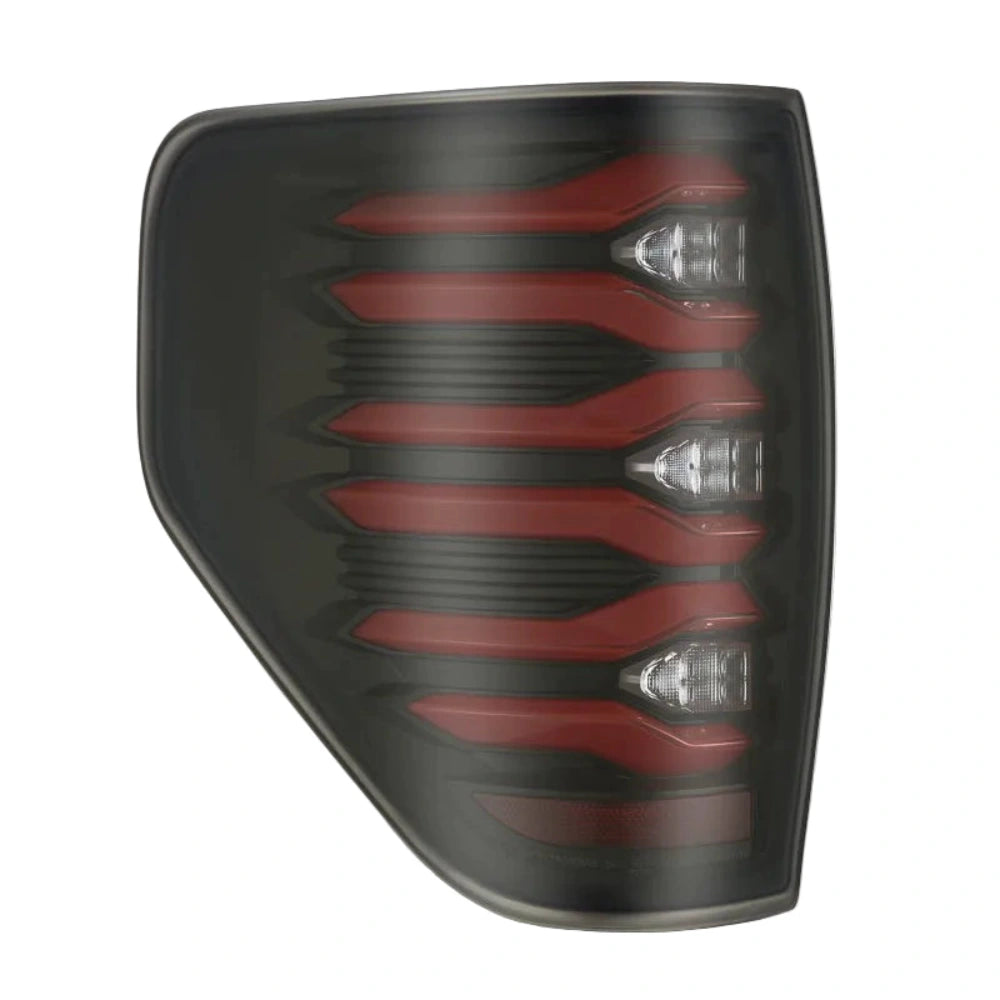 AlphaRex 09-14 Ford F150 LUXX LED Taillights - Black/Red Housing - AlphaRex 653090