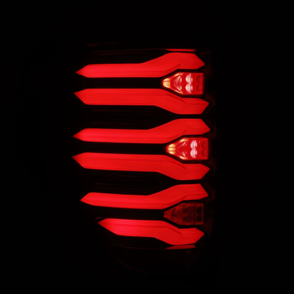AlphaRex 09-14 Ford F150 LUXX LED Taillights - Black/Red Housing - AlphaRex 653090
