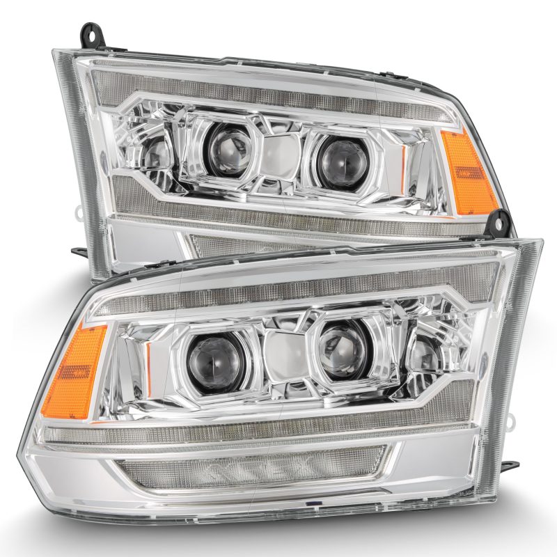 AlphaRex 09-18 Ram 1500 PRO-Series Proj Headlights Chrome w/ Sequential Signal and Top/Middle DRL - Black Ops Auto Works