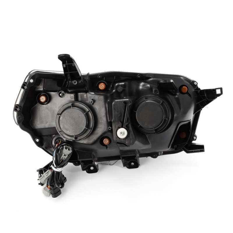 AlphaRex 10-13 Toyota 4Runner PRO-Series Projector Headlights Plank Style Black w/Seq Signal/DRL - Black Ops Auto Works