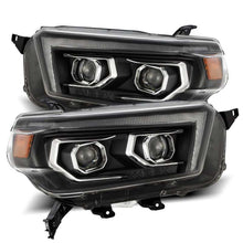 Load image into Gallery viewer, AlphaRex 10-13 Toyota 4Runner PRO-Series Projector Headlights Plank Style Black w/Seq Signal/DRL - Black Ops Auto Works