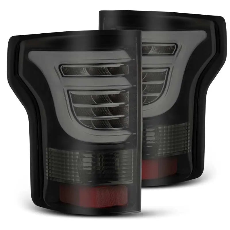 AlphaRex 15-17 Ford F-150 (Excl Models w/Blind Spot Sensor) PRO-Series LED Tail Lights Jet Black - Black Ops Auto Works