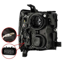 Load image into Gallery viewer, AlphaRex 15-19 Chevy 2500HD PRO-Series Proj Headlights Plank Style Blk w/Activ Light/Seq Signal/DRL - Black Ops Auto Works