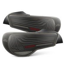 Load image into Gallery viewer, AlphaRex 675100 CSL LUXX LED tail light pair, black smoke, for Scion FR-S, Toyota 86 and Subaru BRZ