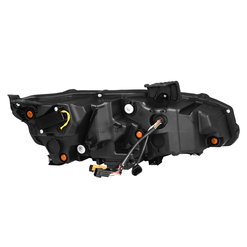 Rear housing and wiring connector on AlphaRex 880491 Honda Civic NOVA-Series headlight