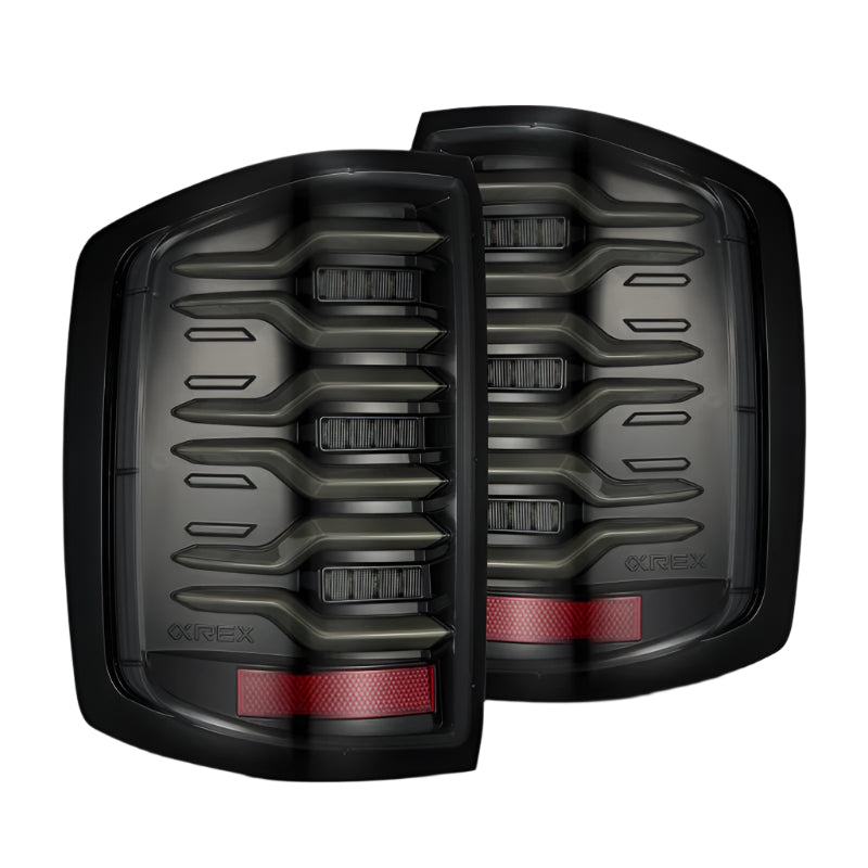 Product image 1 showing the AlphaRex tail lights identified as ARX620040.