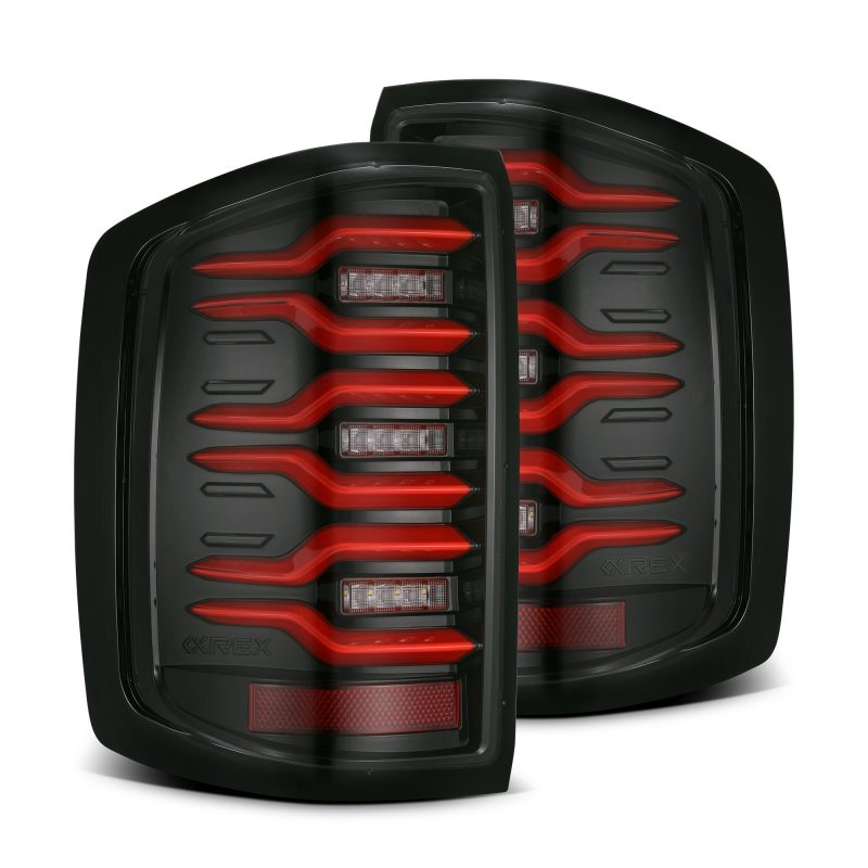 Product image 1 showing the AlphaRex tail lights identified as ARX620050.