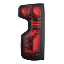Load image into Gallery viewer, AlphaRex Silverado TOPO-ETCH LUXX LED Tail Lights - Black Smoke - 620058 product view 1
