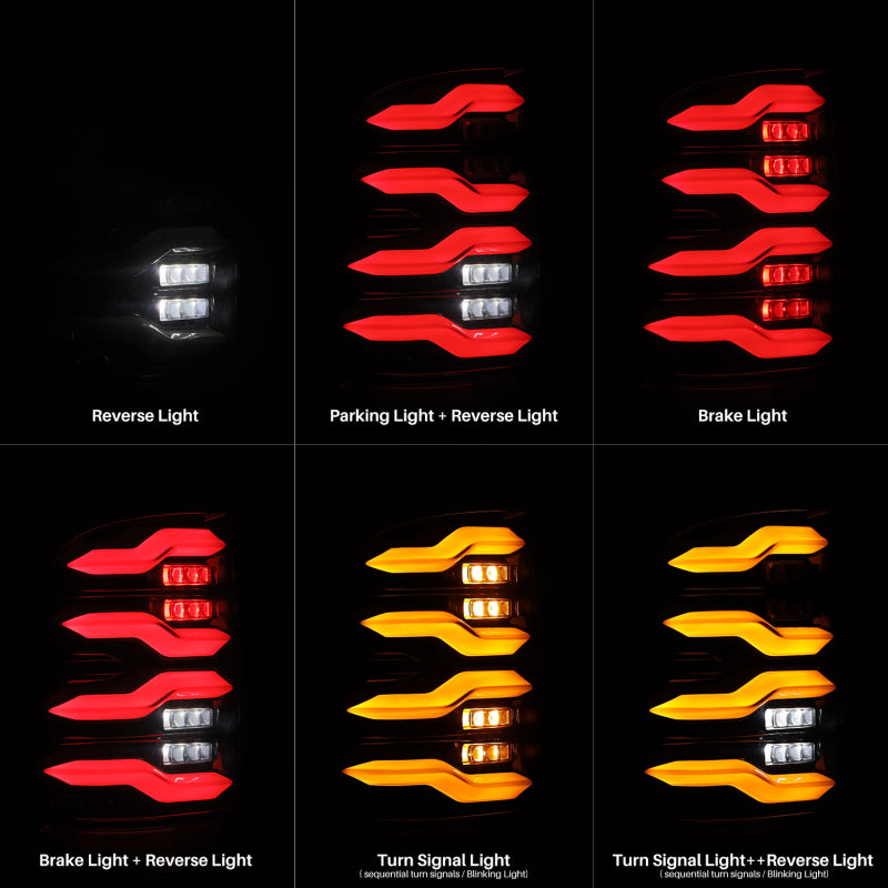Product image 3 showing the AlphaRex tail lights identified as ARX640004.