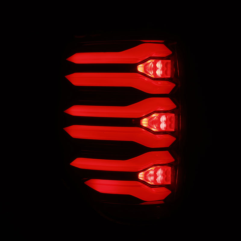 AlphaRex 09-14 Ford F150 LUXX LED Taillights - Black/Red Housing - AlphaRex 653090