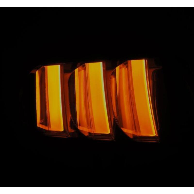 AlphaRex 15-23 Ford Mustang NOVA-Series Prismatic LED Tail Lights Black-Clear - AlphaRex 655020