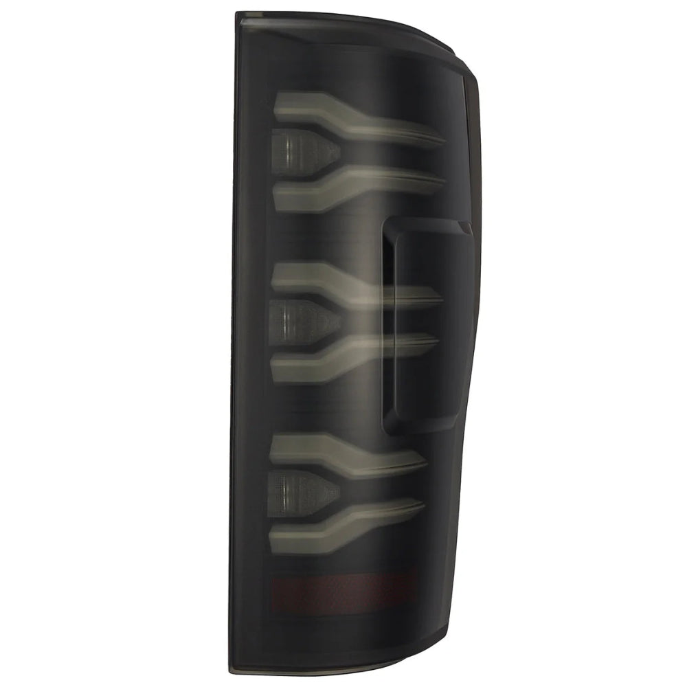 AlphaRex 17-19 Ford F150/F250/F350 LUXX LED Taillights - Black - AlphaRex 659091