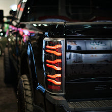 Load image into Gallery viewer, AlphaRex 17-19 Ford F150/F250/F350 LUXX LED Taillights - Black-Red - AlphaRex 659092