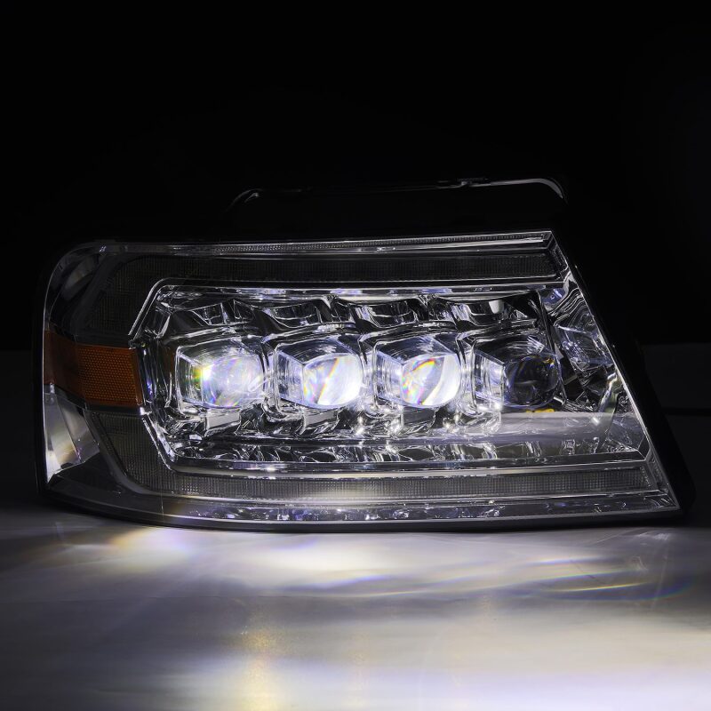 AlphaRex 04-08 Ford F150 / 06-08 Lincoln Mark LT NOVA LED Proj Headlights Chrome w/Activ Light/Seq - AlphaRex 880129