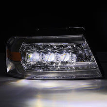 Load image into Gallery viewer, AlphaRex 04-08 Ford F150 / 06-08 Lincoln Mark LT NOVA LED Proj Headlights Chrome w/Activ Light/Seq - AlphaRex 880129