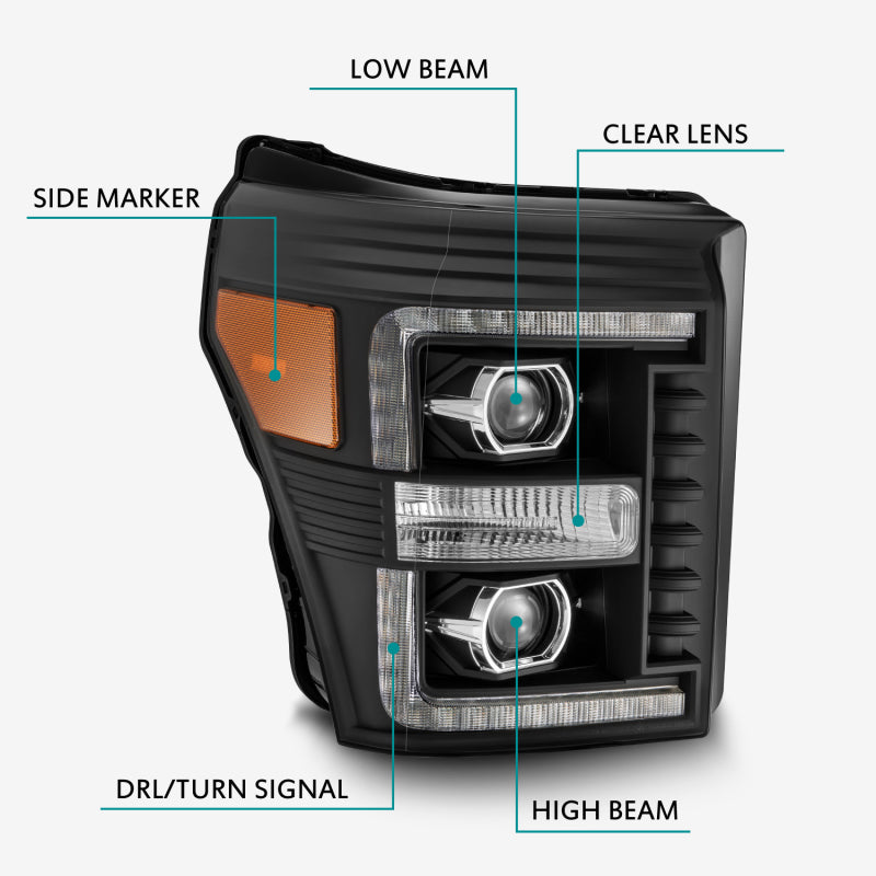 Product image 5 showing the AlphaRex headlights identified as ARX880142.