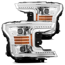 Load image into Gallery viewer, AlphaRex 18-20 Ford F-150 LUXX LED Proj Headlights Plank Style Chrome w/Activ Light/DRL - AlphaRex 880175