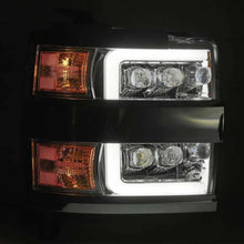Load image into Gallery viewer, AlphaRex 15-18 Chevy 2500HD NOVA LED Proj Headlight Plank Style Jet Blk w/Activ Light/Seq Signal/DRL - AlphaRex 880229