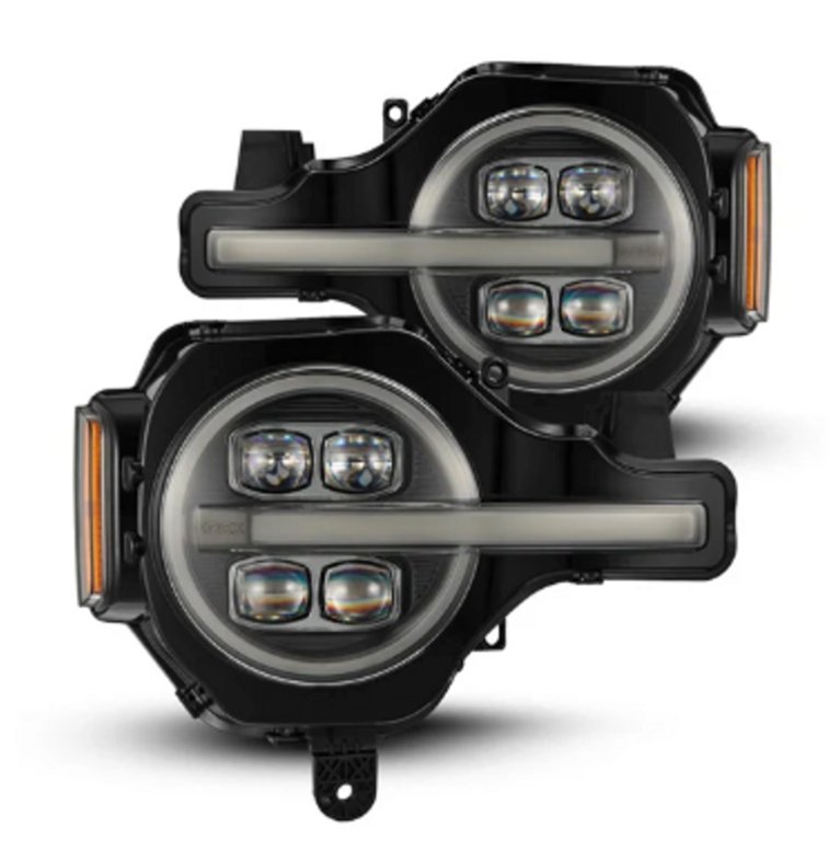 Product image 1 showing the AlphaRex headlights identified as ARX880259.