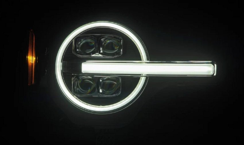 Product image 3 showing the AlphaRex headlights identified as ARX880259.