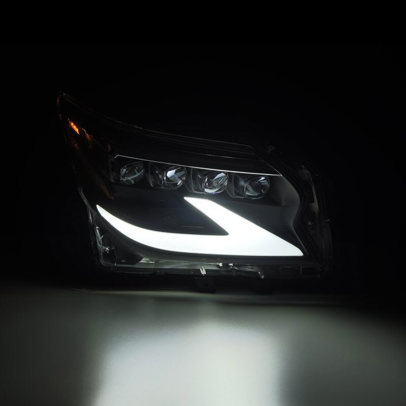 AlphaRex 14-19 Lexus GX 460 NOVA LED Projector Headlights Plank Style Black w/Activ Light/Seq Signal - AlphaRex 880300