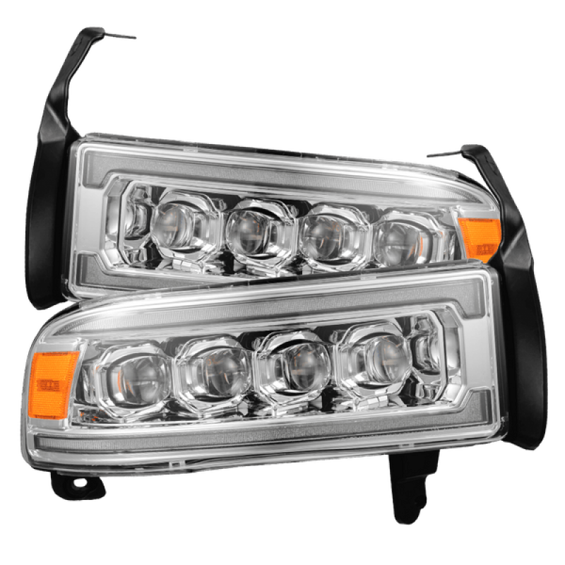 AlphaRex 94-01 Dodge Ram 1500 NOVA LED Headlights Chrome w/ Activ. Light Seq. Signal and SB DRL - AlphaRex 880351