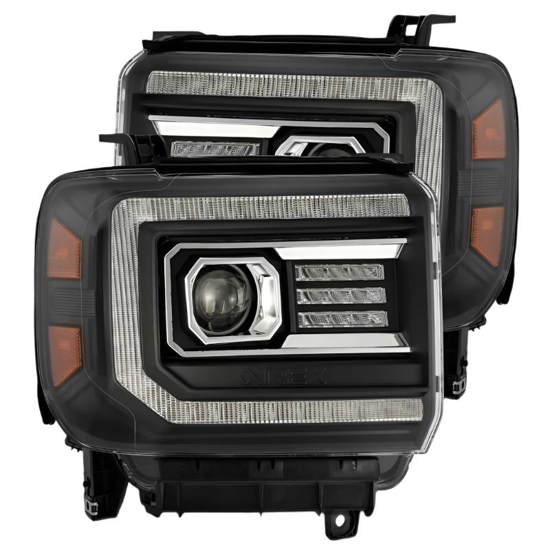 Product image 1 showing the AlphaRex headlights identified as ARX880613.
