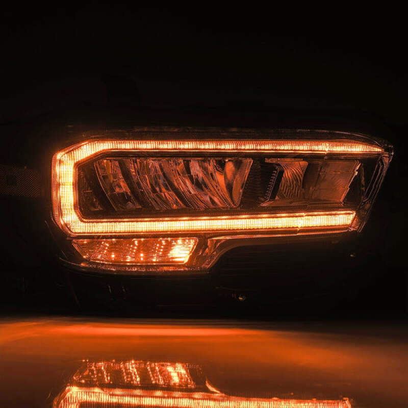 AlphaRex 16-23 Toyota Tacoma LUXX-Series LED Crystal Headlights - Alpha-Black - AlphaRex 880702