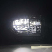Load image into Gallery viewer, AlphaRex 14-21 Toyota Tundra MK II LUXX Series Crystal Headlights Alpha Black - AlphaRex 880830