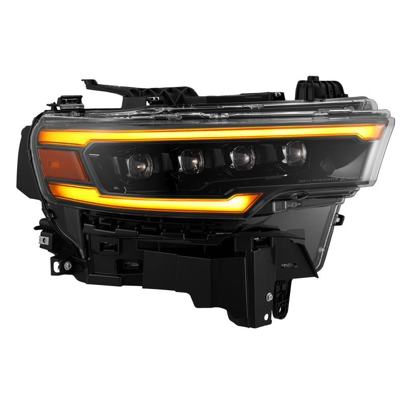 AlphaRex 25-26 Dodge Ram 1500 NOVA LED Proj Headlights- Alpha-Black w/Activ Lit/Seq Signal/Switchbk - AlphaRex 880890