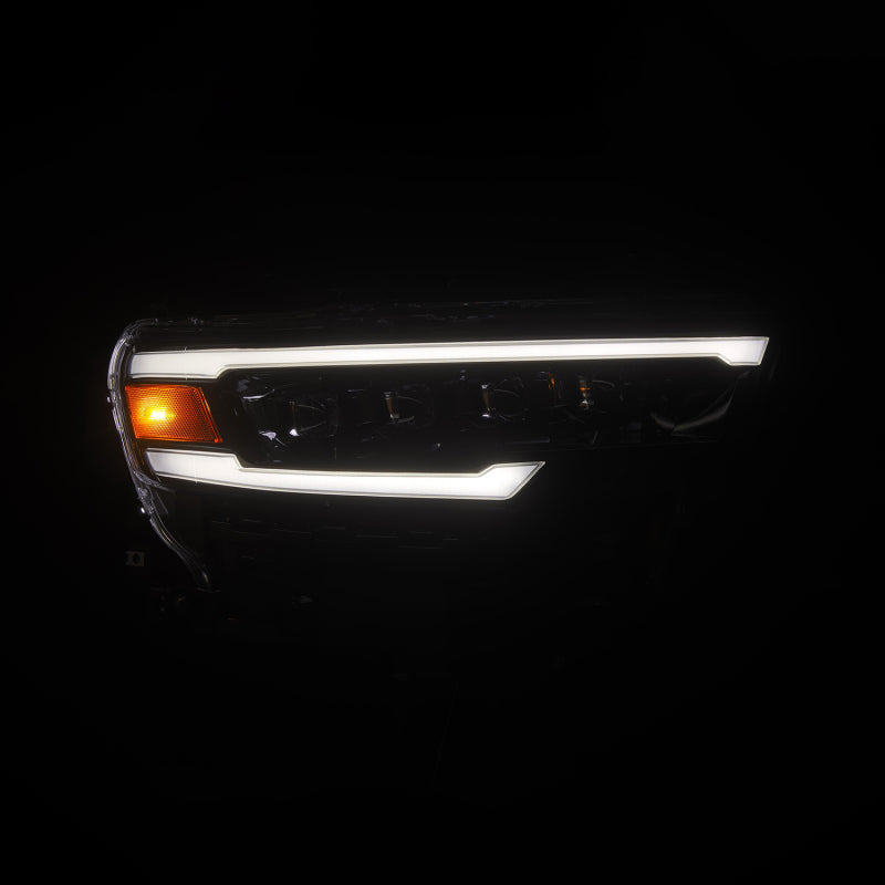 AlphaRex 25-26 Dodge Ram 1500 NOVA LED Proj Headlights- Alpha-Black w/Activ Lit/Seq Signal/Switchbk - AlphaRex 880890