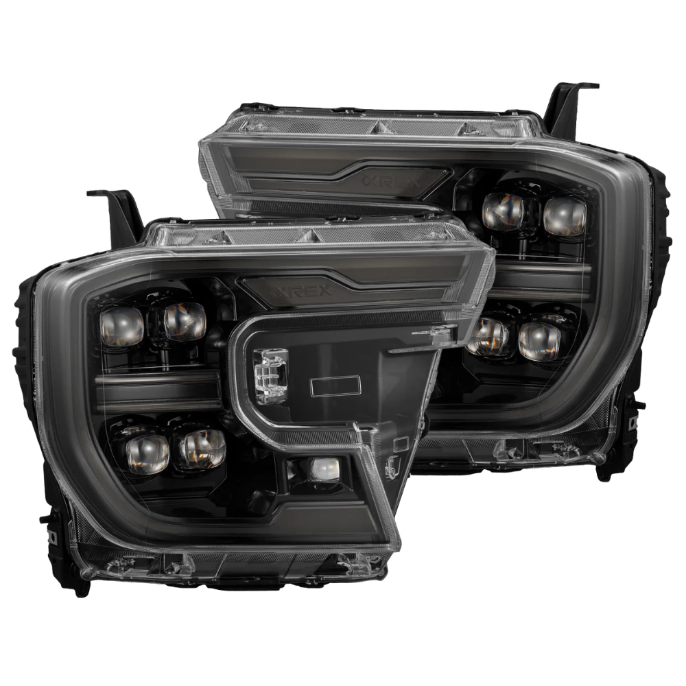 AlphaRex 24-26 Ford Ranger NOVA LED Proj Headlights Alpha Blk w/Activ Light/Seq Signal/Switchback - AlphaRex 880892