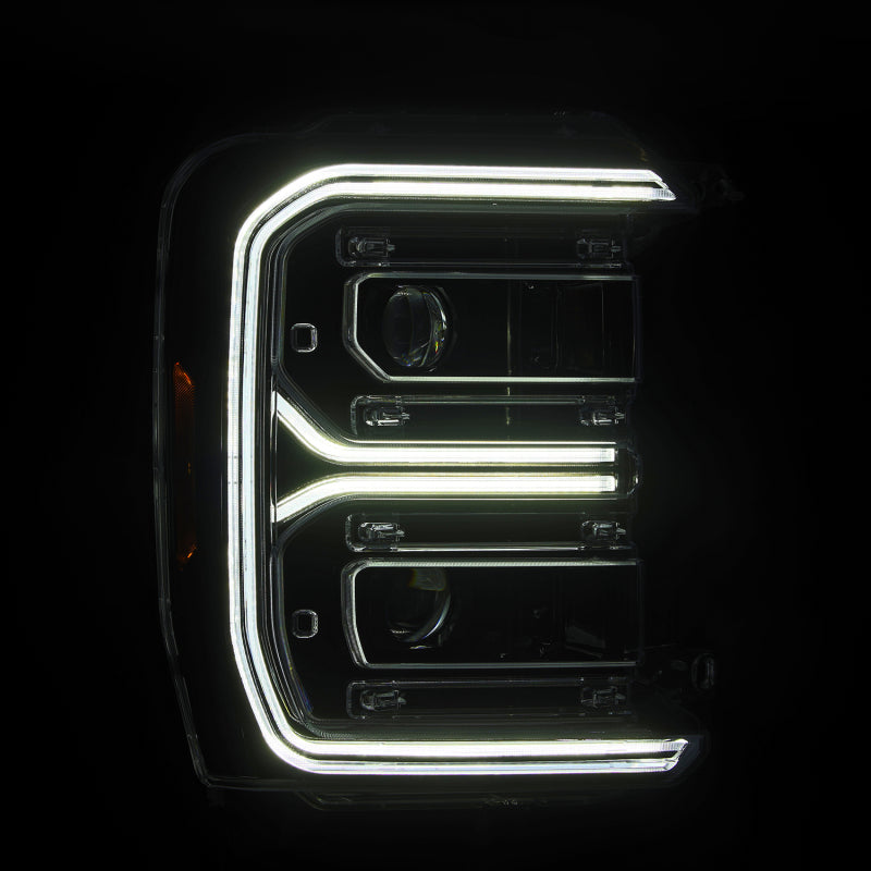 AlphaRex 880908 LUXX LED Projector Headlights for 2023-2026 Ford F-250/F-350 - Alpha-Black - AlphaRex ARX880908