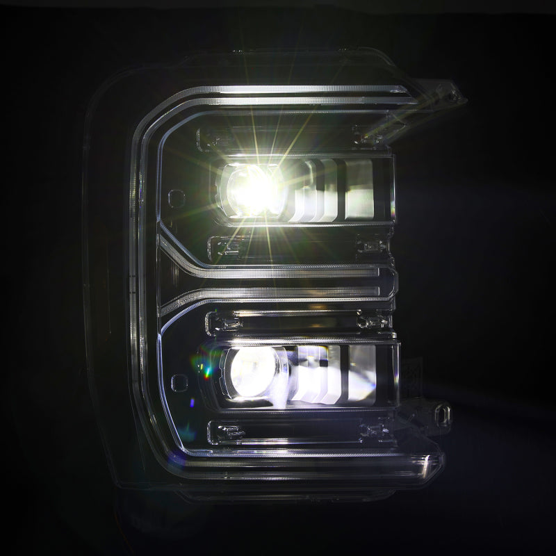 AlphaRex 880909 LUXX LED Projector Headlights for 2023-2026 Ford F-250/F-350 - Black - AlphaRex ARX880909