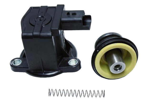 Close-up of heat-treated stainless steel spring and OEM housing