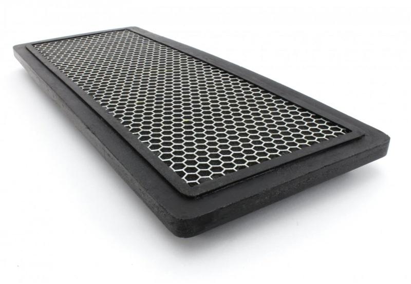 Close-up of reticulated polyurethane foam media and thin profile design