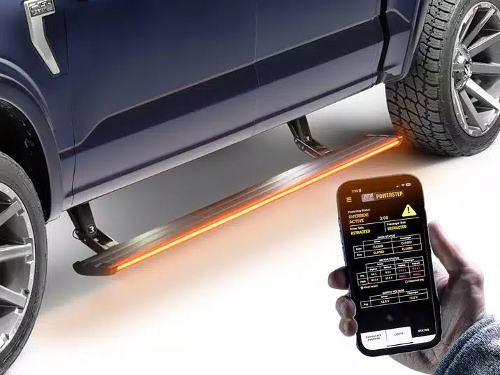 AMP Research 21-26 Chevrolet Suburban PowerStep Vision angled view