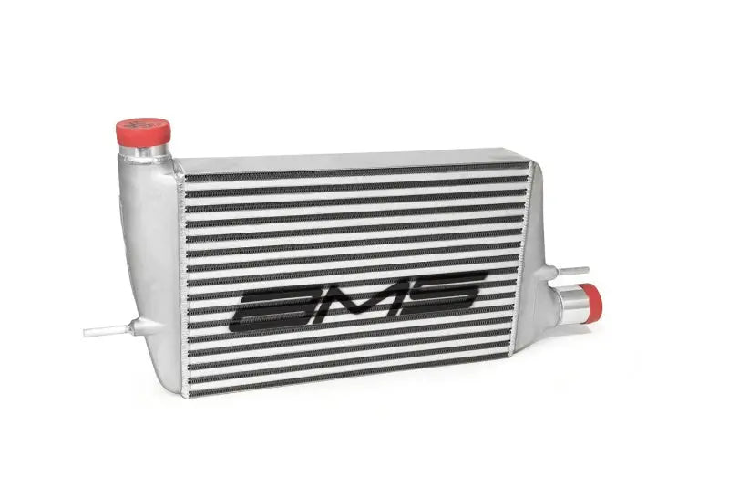 AMS Performance 08-15 Mitsubishi EVO X Front Mount Intercooler w/Modular Cast End Tanks & Logo - Black Ops Auto Works