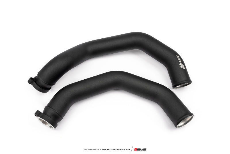 AMS Performance 15-18 BMW M3 / 15-20 BMW M4 w/ S55 3.0L Turbo Engine Charge Pipes - Black Ops Auto Works
