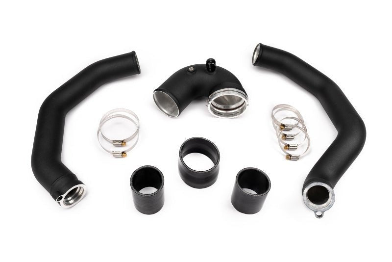AMS Performance 15-18 BMW M3 / 15-20 BMW M4 w/ S55 3.0L Turbo Engine Charge Pipes - Black Ops Auto Works