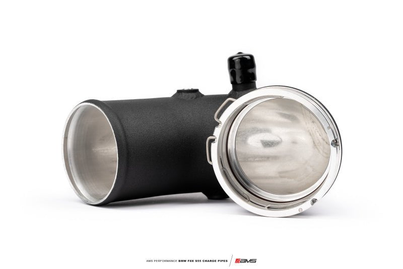 AMS Performance 15-18 BMW M3 / 15-20 BMW M4 w/ S55 3.0L Turbo Engine Charge Pipes - Black Ops Auto Works