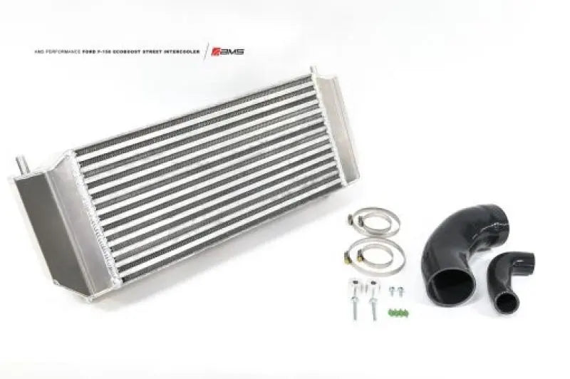 AMS Performance 2015+ Ford F-150 2.7L/3.5L / 17-19 Ford Raptor 3.5L 5.5in Thick Intercooler Upgrade - Black Ops Auto Works
