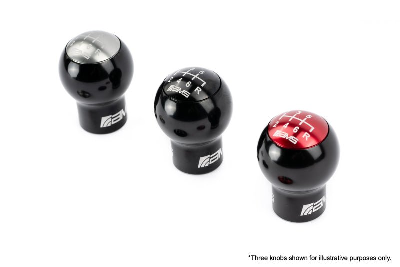 AMS Performance Subaru WRX/STi 6-Speed Billet Shift Knob (Incl Red, Black, & Gunmetal Cap) - Black Ops Auto Works